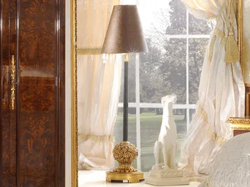GRAND ROYAL - Imitation leather floor lamp by A.R. Arredamenti - view 2